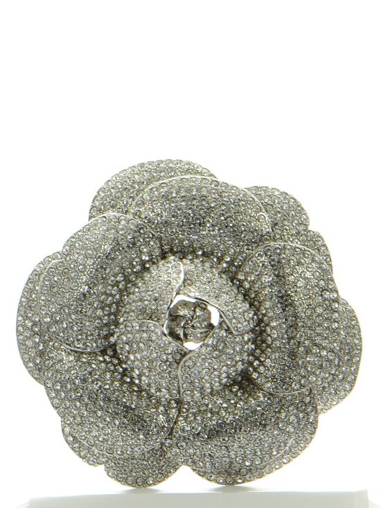 Oscar de la Renta Large Pave Crystal Rose Buckle main image 11